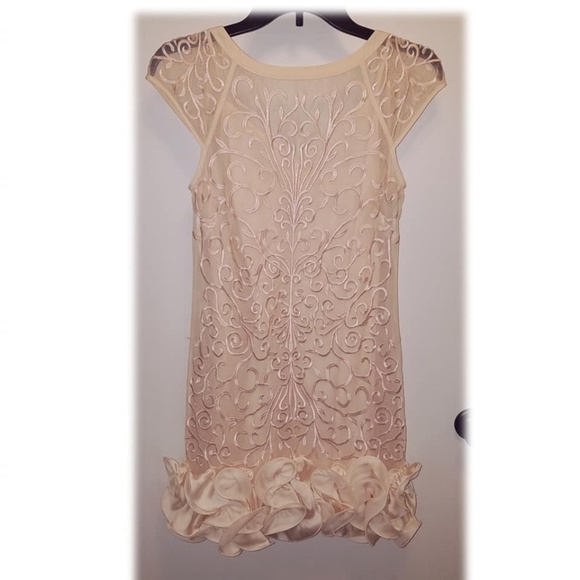 Jessica Simpson Dresses & Skirts - Jessica Simpson, Sheer, Ruffle-hemmed Dress